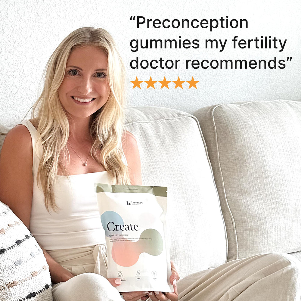 Comparación de tamaño de la gominola Luminary Vitamins para referencia visual clara