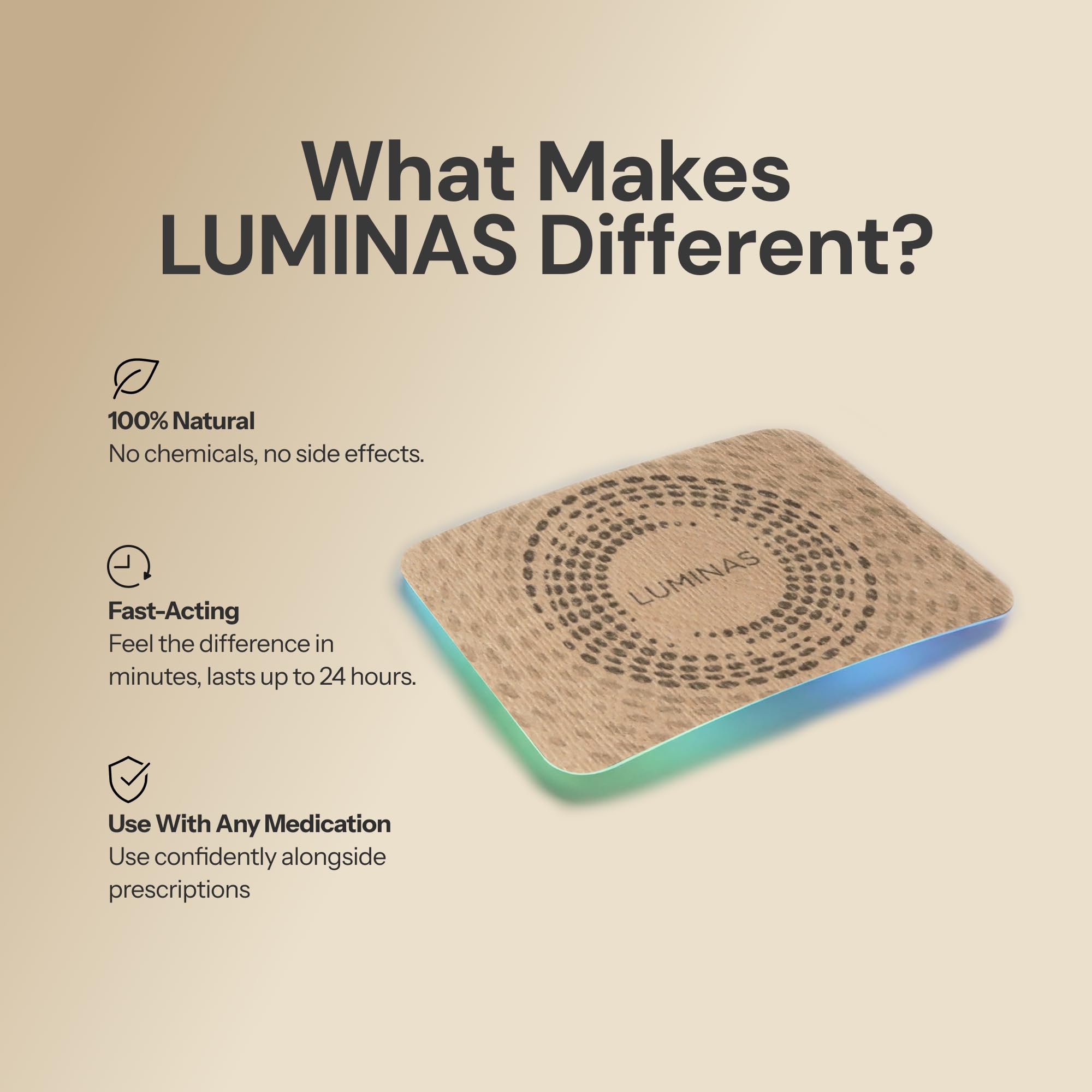 LUMINAS paquete de 20 parches ideal para uso diario y repetido