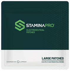 LUMINAS empaque frontal del pack de 24 parches, visión clara y beneficio organización