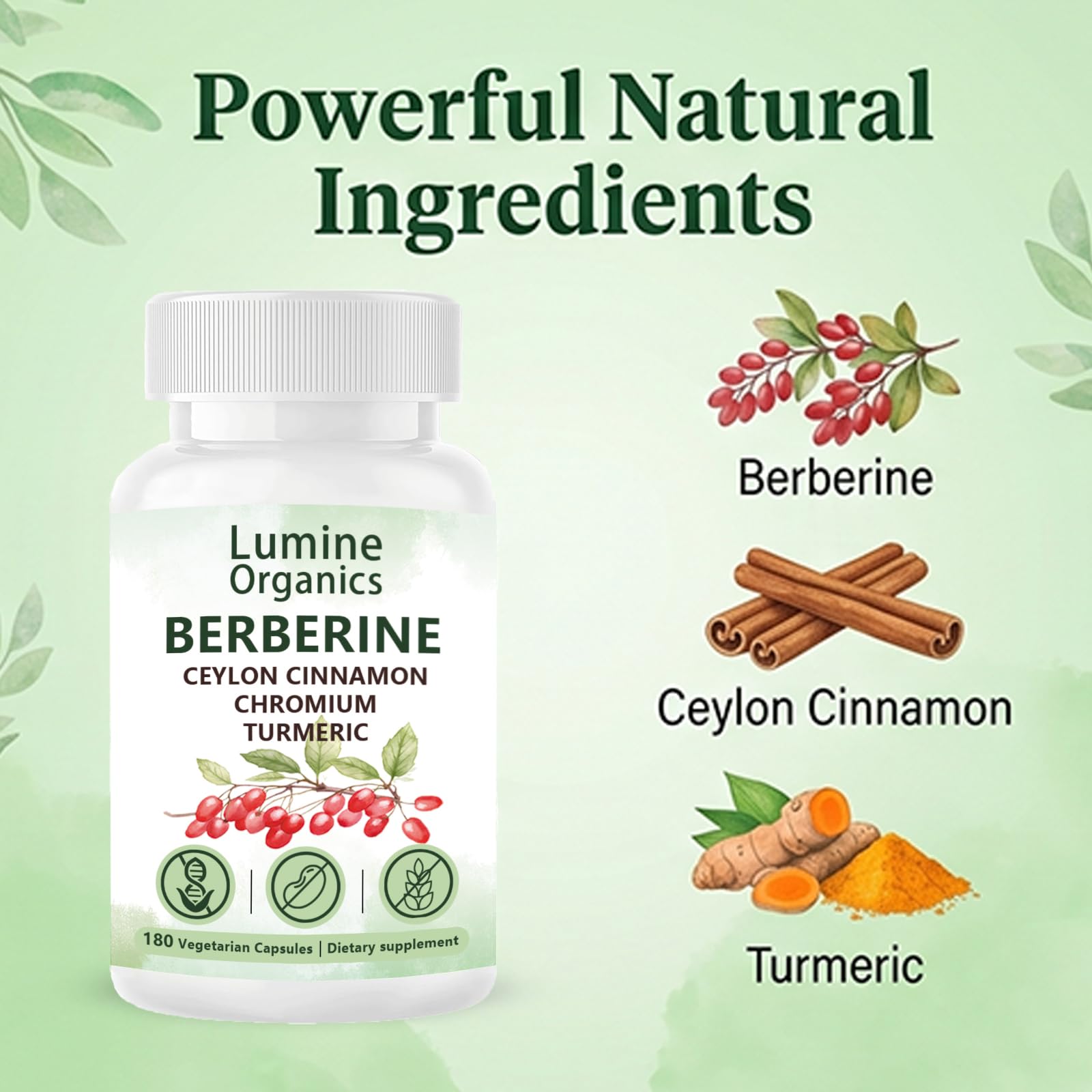 Lumine Organics cápsula en primer plano, muestra textura y fácil ingestión