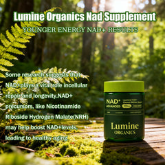 Lumine Organics cápsulas primer plano con textura y calidad visible