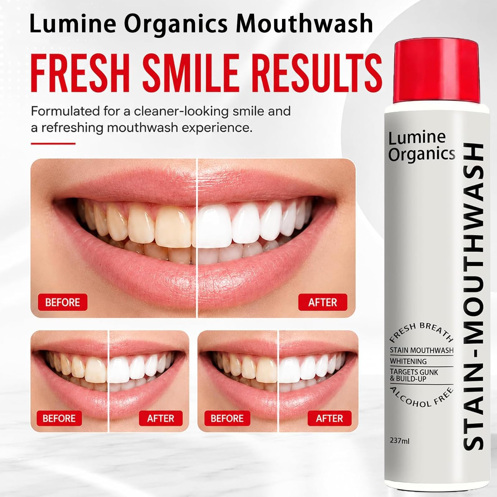 Lumine Organics detalle del líquido con textura clara y aspecto suave