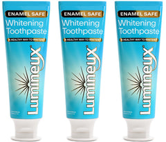 Lumineux frente del tubo mostrando diseño y beneficio blanco más natural