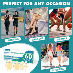 LUMORY escena de vida activa con parches puestos para comodidad prolongada