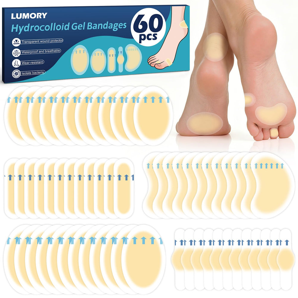 LUMORY envase frontal del kit 60 piezas mostrando variedad de formas y beneficio práctico