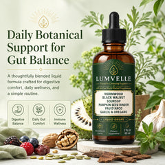 Ingredientes naturales LUMVELLE agrupados, beneficio de combinación botánica completa