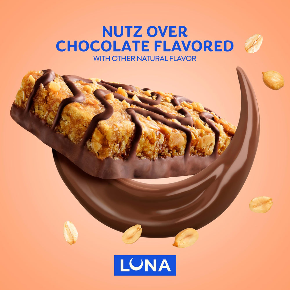 Luna Bar detalle de la cobertura de chocolate oscuro y sabor intenso