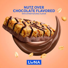 Luna Bar detalle de la cobertura de chocolate oscuro y sabor intenso