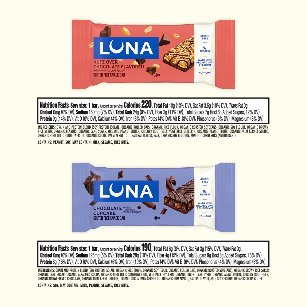 Luna Bar detalle de textura y cobertura cremosa que mejora sabor