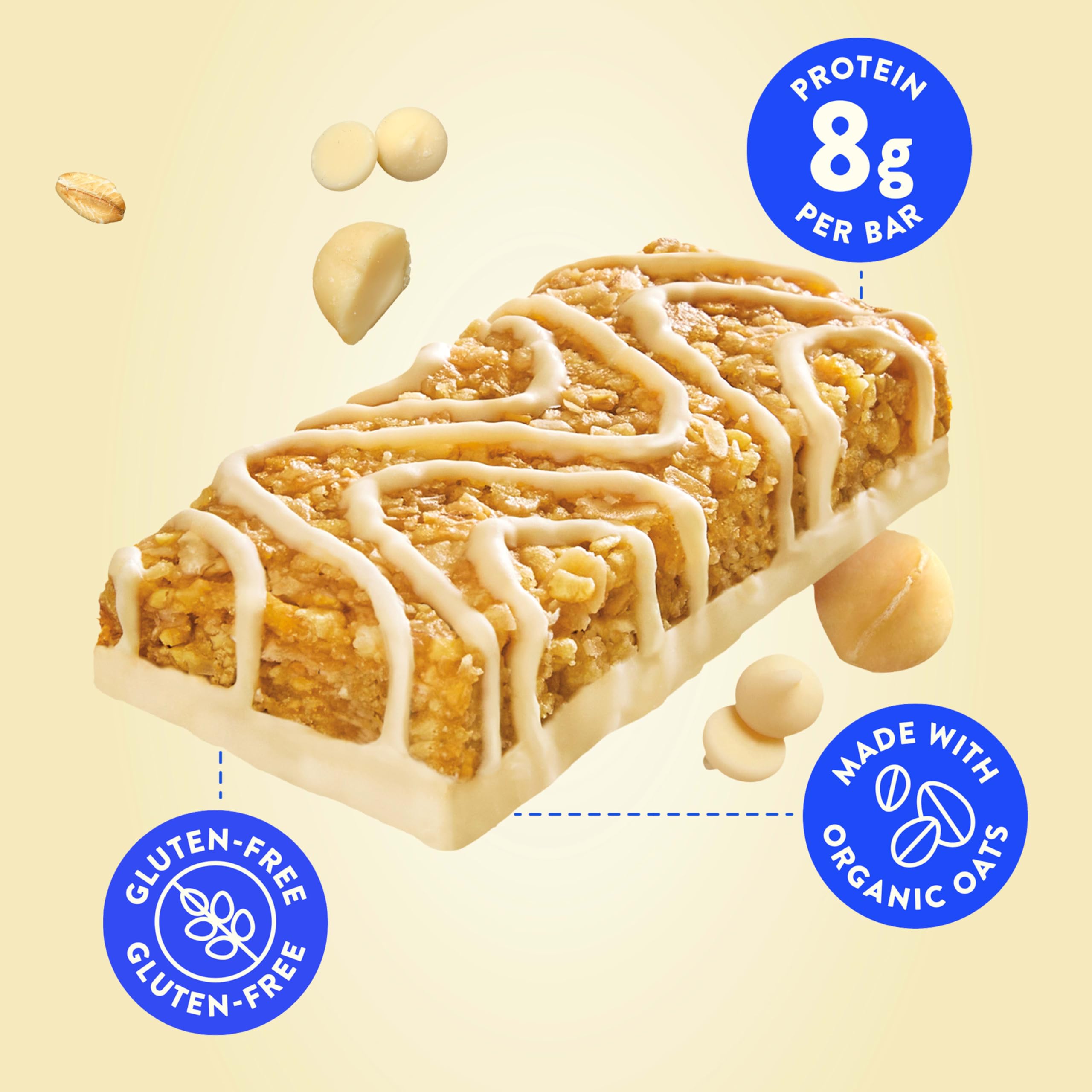 Luna Bar ingredientes con avena orgánica para beneficio nutritivo