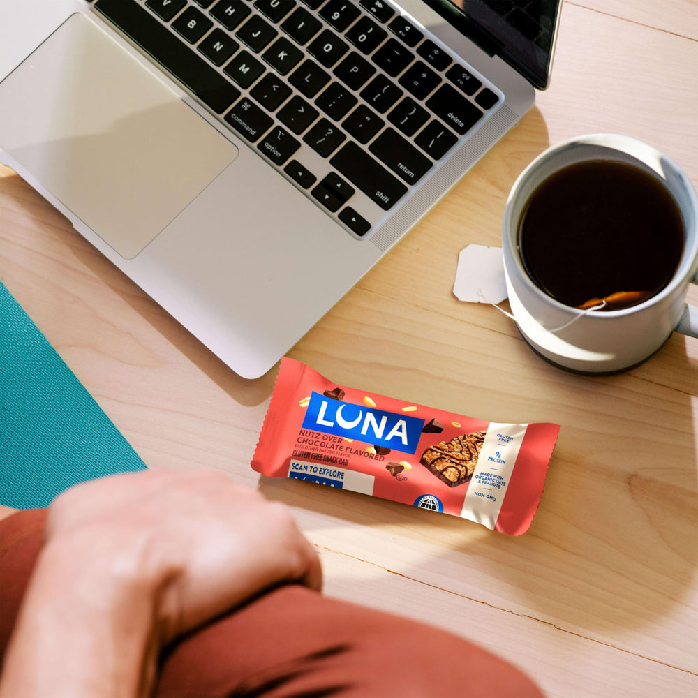 Luna Bar dos sabores dispuestos, elección sabrosa y variada