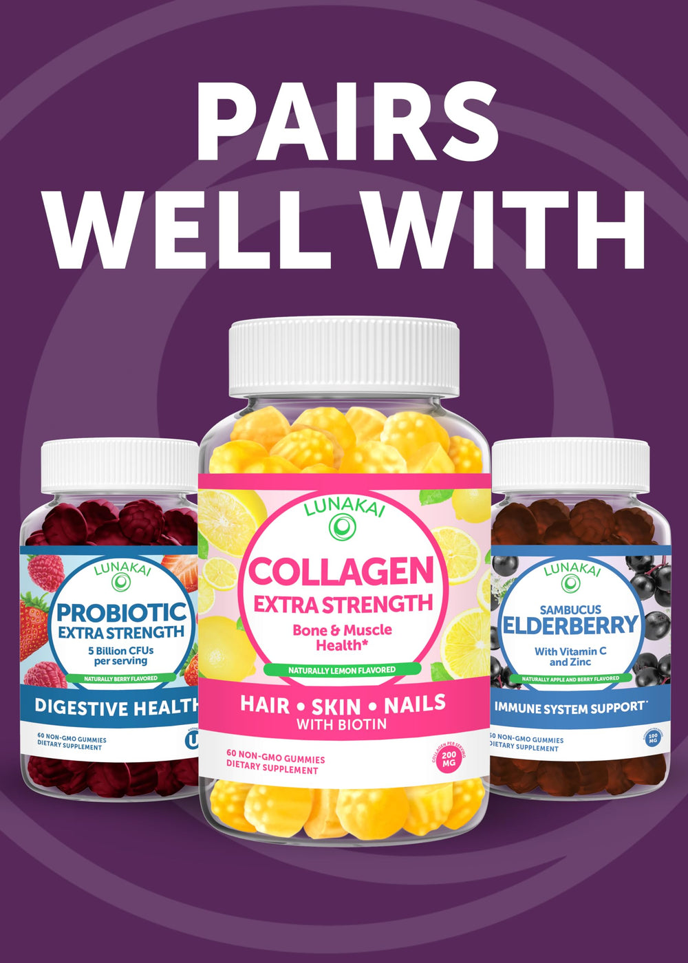 Lunakai primer plano de la tabla nutricional para lectura clara