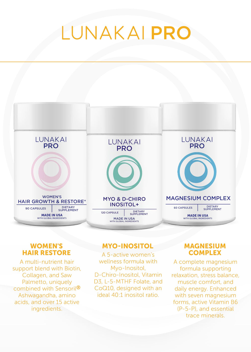 Mujer activa con frasco Lunakai en estilo de vida saludable y cómodo