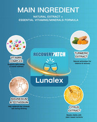 Lunalex textura del parche y adhesivo suave para confort durante la noche