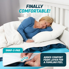 Lunderg primer plano de la PressuRelief Comfort Layer ofreciendo mayor suavidad
