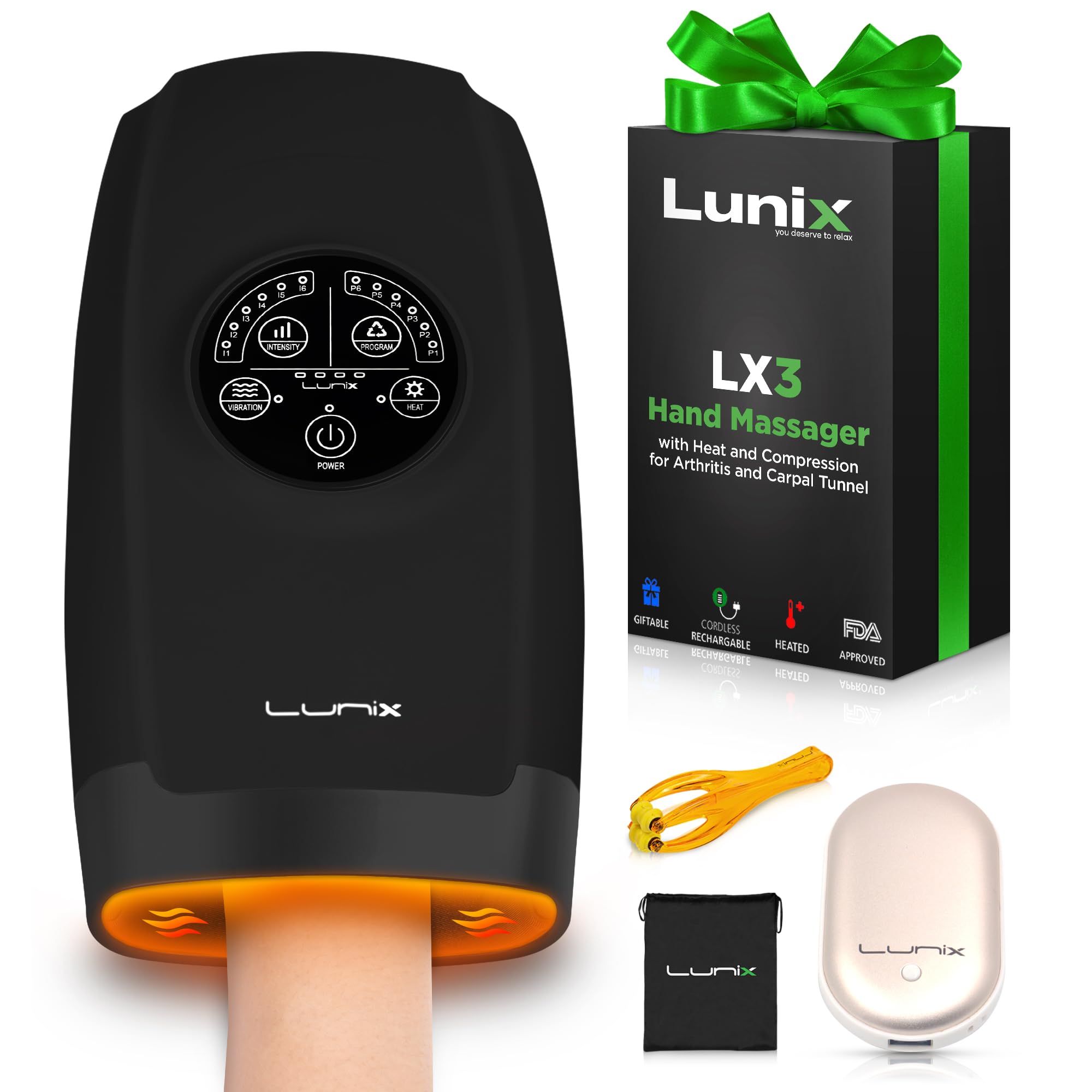 Lunix LX3 vista frontal en su embalaje, diseño listo para regalo y fácil uso