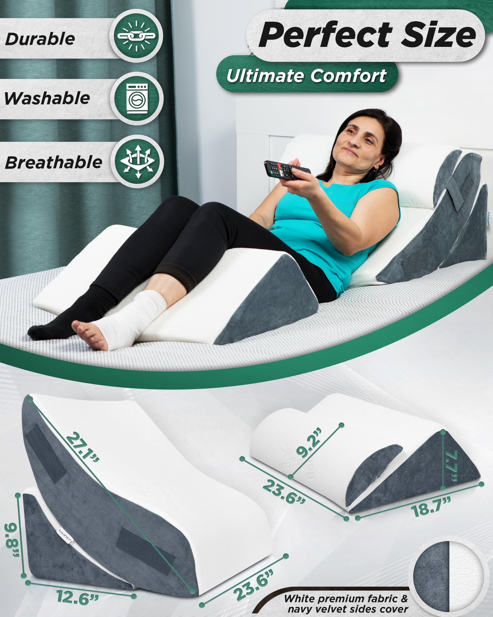 Lunix LX5 FSA textura de espuma 45D para soporte estable y duradero
