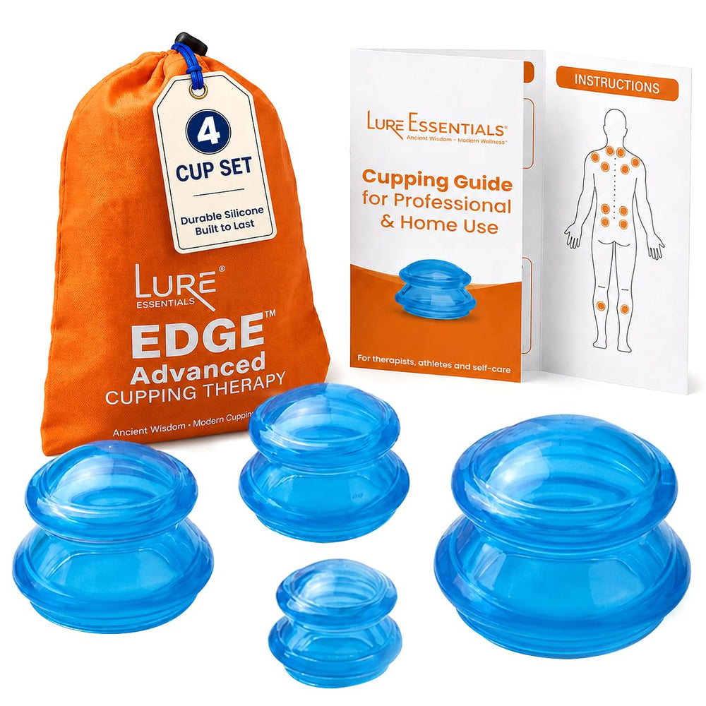 LURE frontal del empaque mostrando kit azul y organización profesional