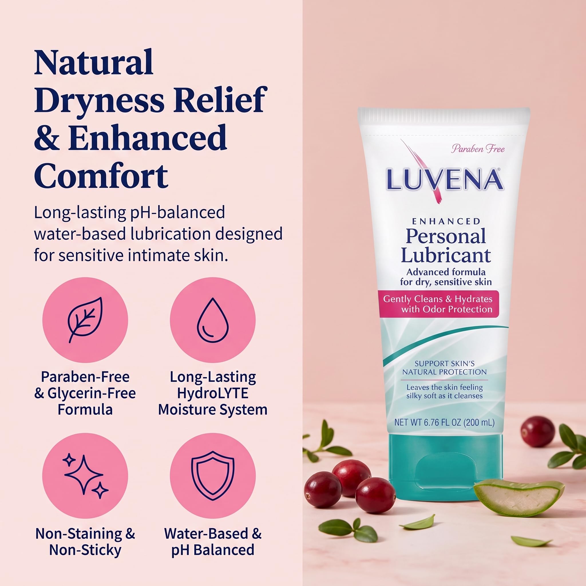 LUVENA pack de 2 botellas juntas, ahorro y suministro continuo