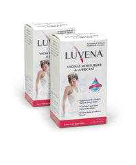 LUVENA vista frontal del pack de 2 tubos mostrando envío práctico y contenido