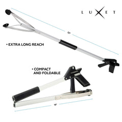Luxet en uso recogiendo basura sin agacharse y aliviando la espalda