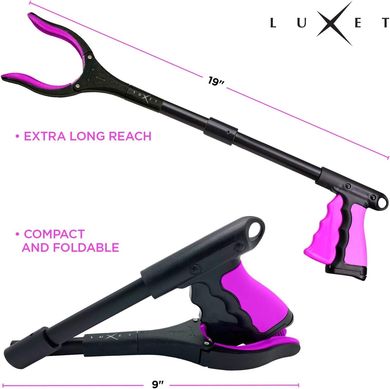 Luxet pinza plegada compacta fácil de guardar y transportar
