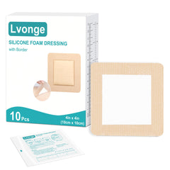 lvonge empaque frontal mostrando 10 apósitos, comodidad y protección