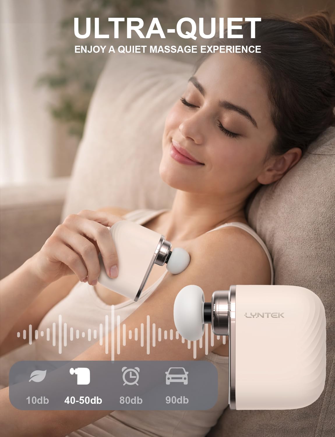 LYNTEK los tres cabezales intercambiables listos para distintas zonas musculares