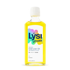 Detalle de etiqueta LYSI Liittles mostrando ingredientes y dosis