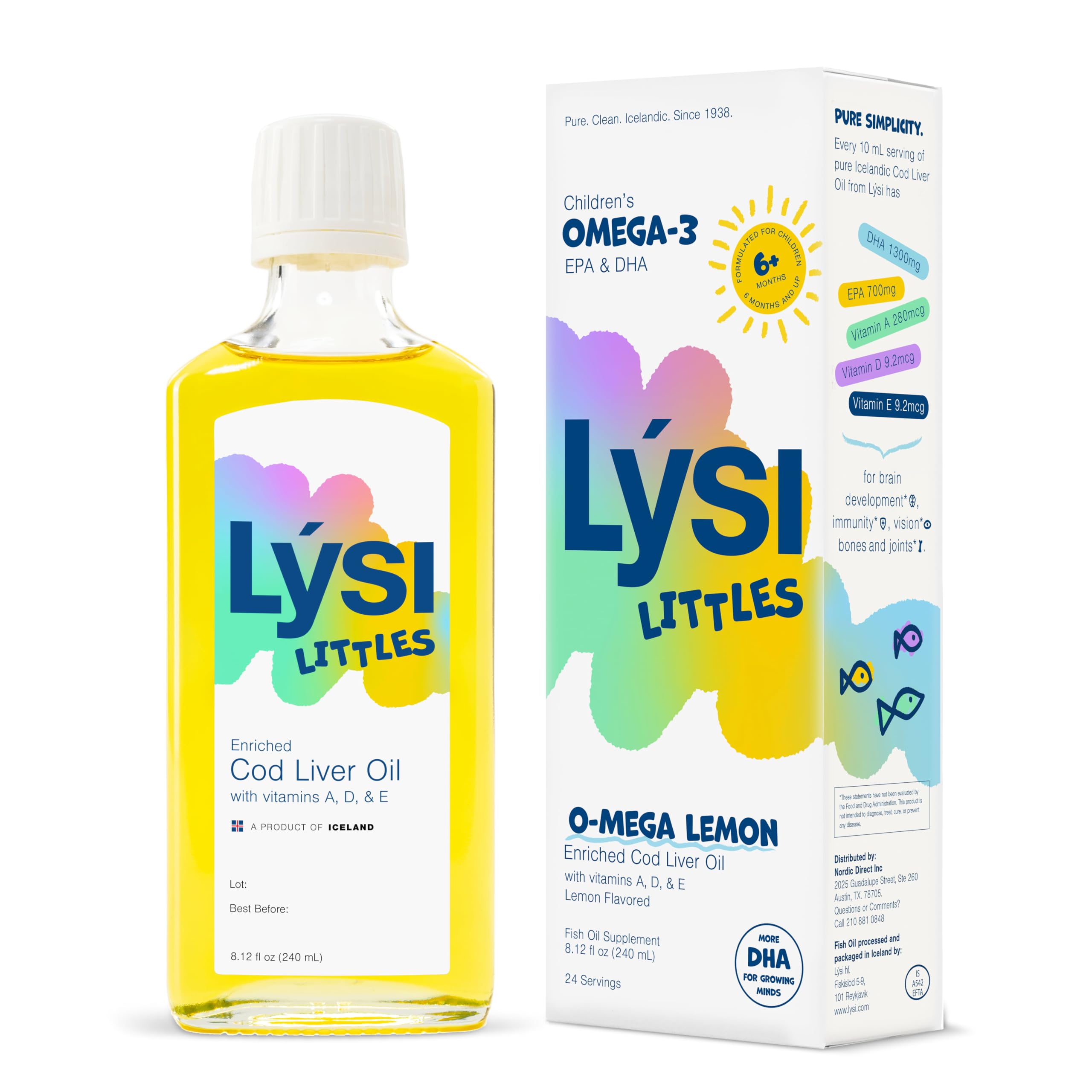 Frasco LYSI Liittles frente, diseño claro y dosis segura