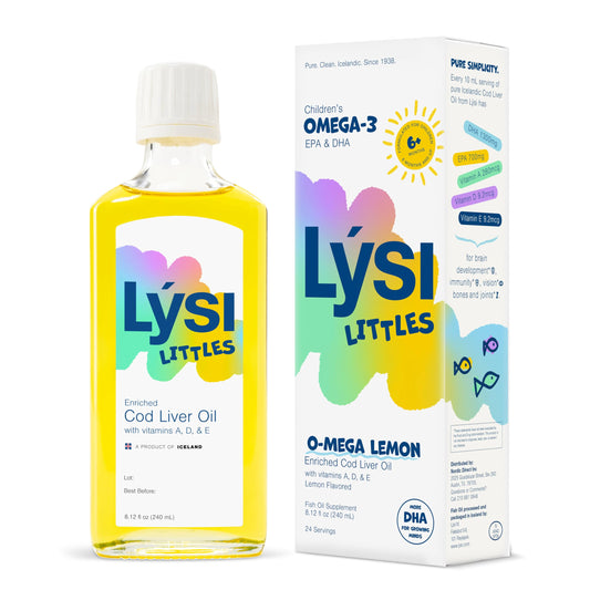 Frasco LYSI Liittles frente, diseño claro y dosis segura