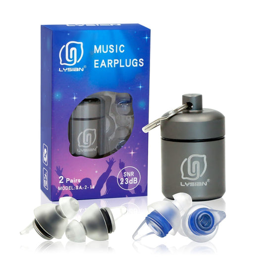 LYSIAN tapones frontal mostrando diseño ergonómico y ajuste cómodo