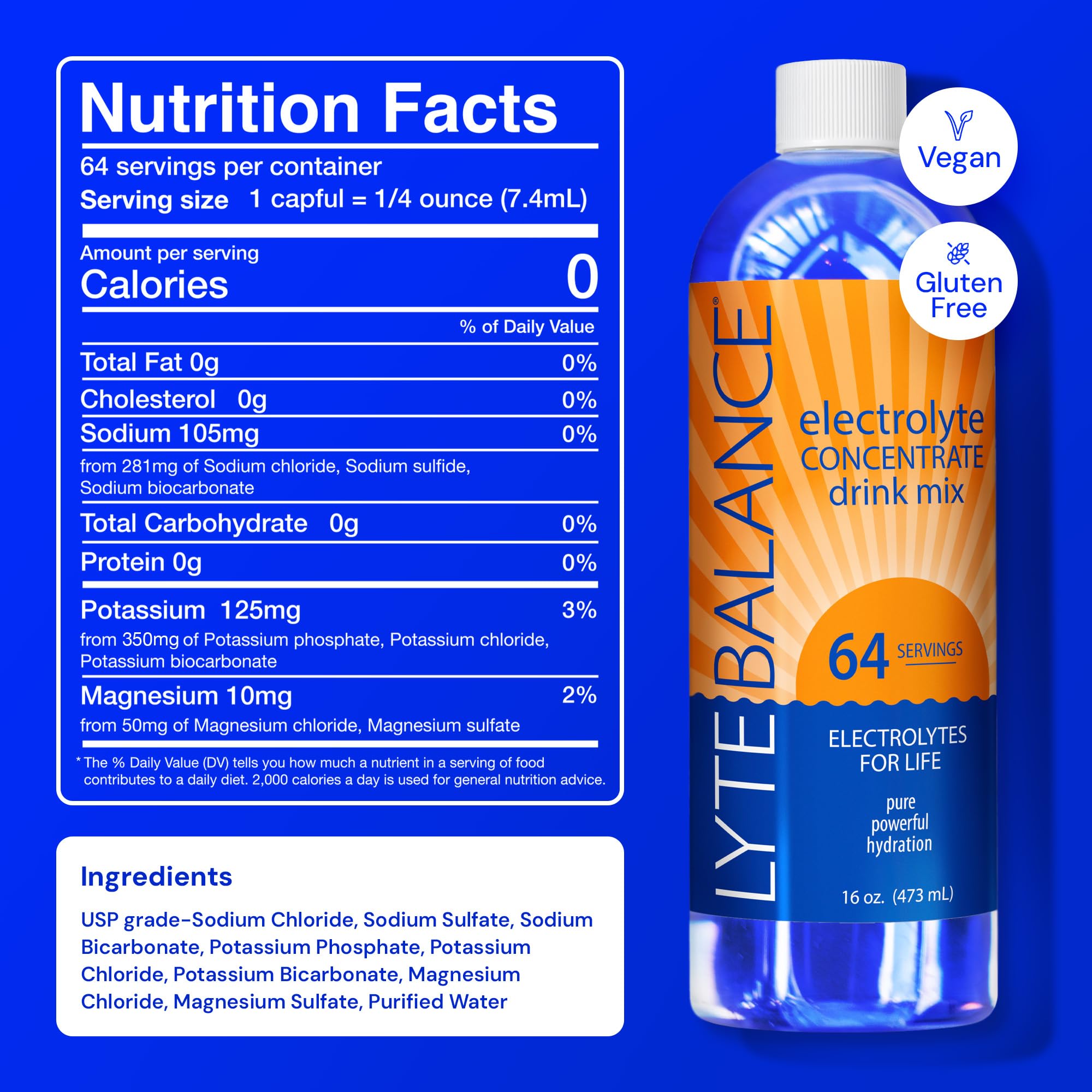 LYTE BALANCE en botella sobre toalla de gimnasio mostrando uso deportivo