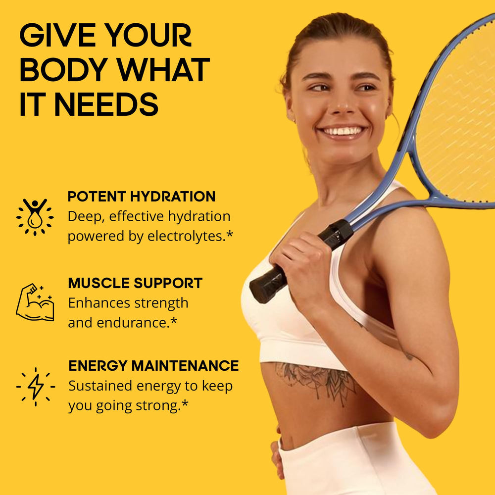 LyteLine Electrolyte Capsules: cápsulas visibles, reposición de electrolitos para mantener energía.