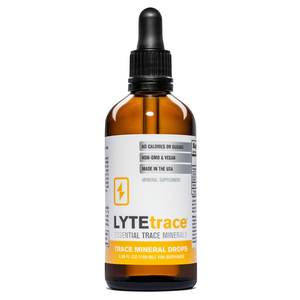 LyteLine botella frontal mostrando diseño y volumen como complemento mineral