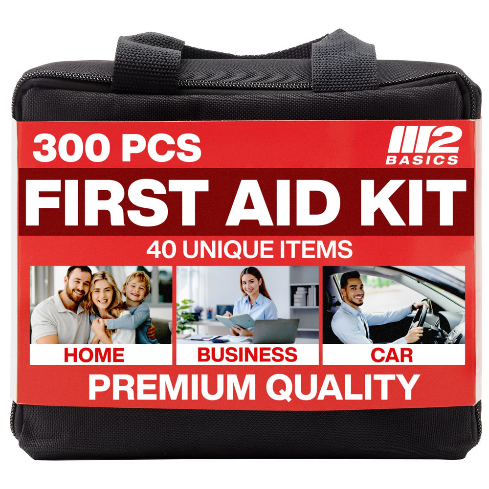 M2 BASICS maletín frontal cerrado, portátil y resistente para emergencias