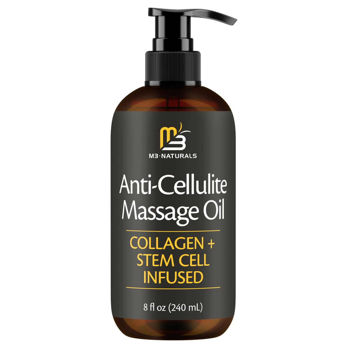 M3 Naturals botella frontal mostrando presentación y beneficio hidratante
