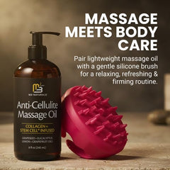 M3 Naturals aceite aplicado sobre piel mostrando hidratación inmediata
