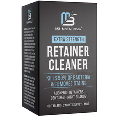 M3 Naturals frente del empaque mostrando 60 tabletas y beneficio de suministro