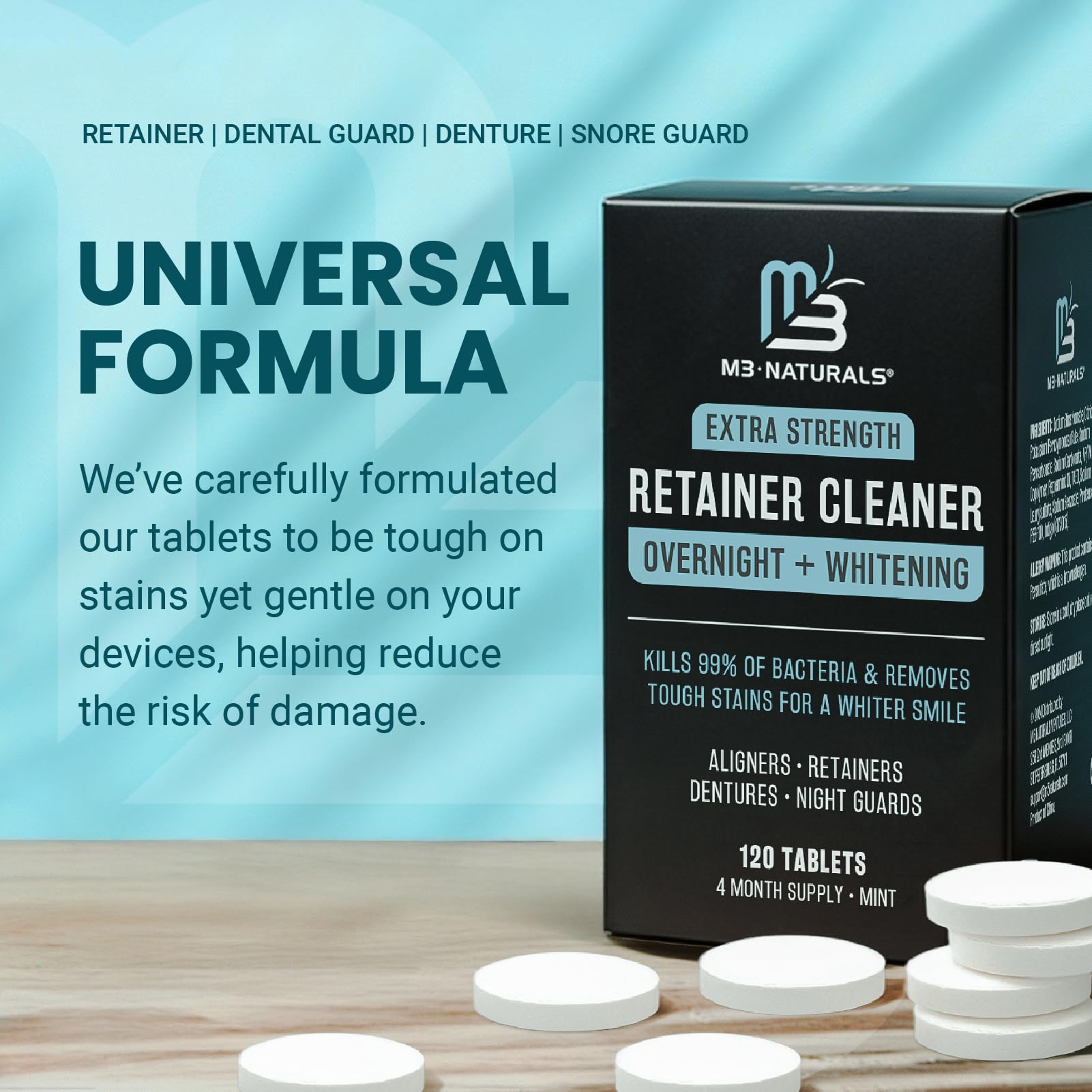 M3 Naturals uso conjunto con limpiador ultrasónico para mejor mantenimiento