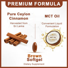 Maaoun primer plano de softgel con MCT para textura suave y fácil de tragar