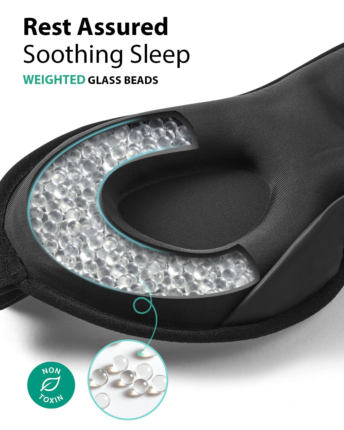 MABAO antifaz bloqueo de luz total para dormir sin interrupciones