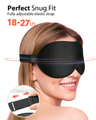 MABAO antifaz uso viaje ideal para vuelos y desplazamientos