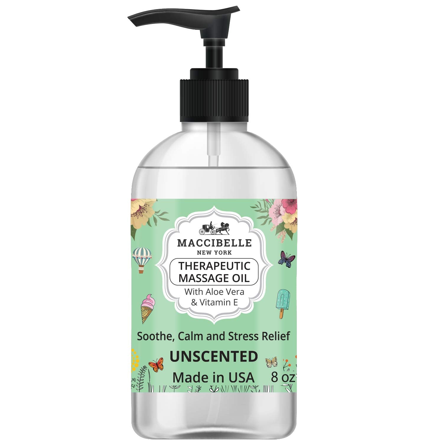 Maccibelle frasco frontal mostrando etiqueta clara y tamaño 237 ml