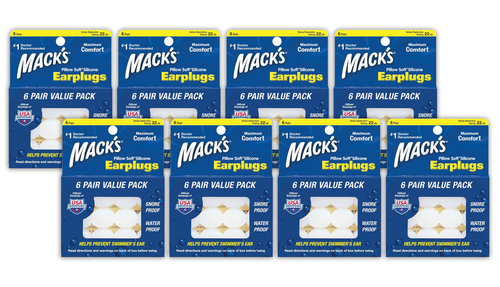 Mack's paquete frontal de 48 pares mostrando protección y comodidad