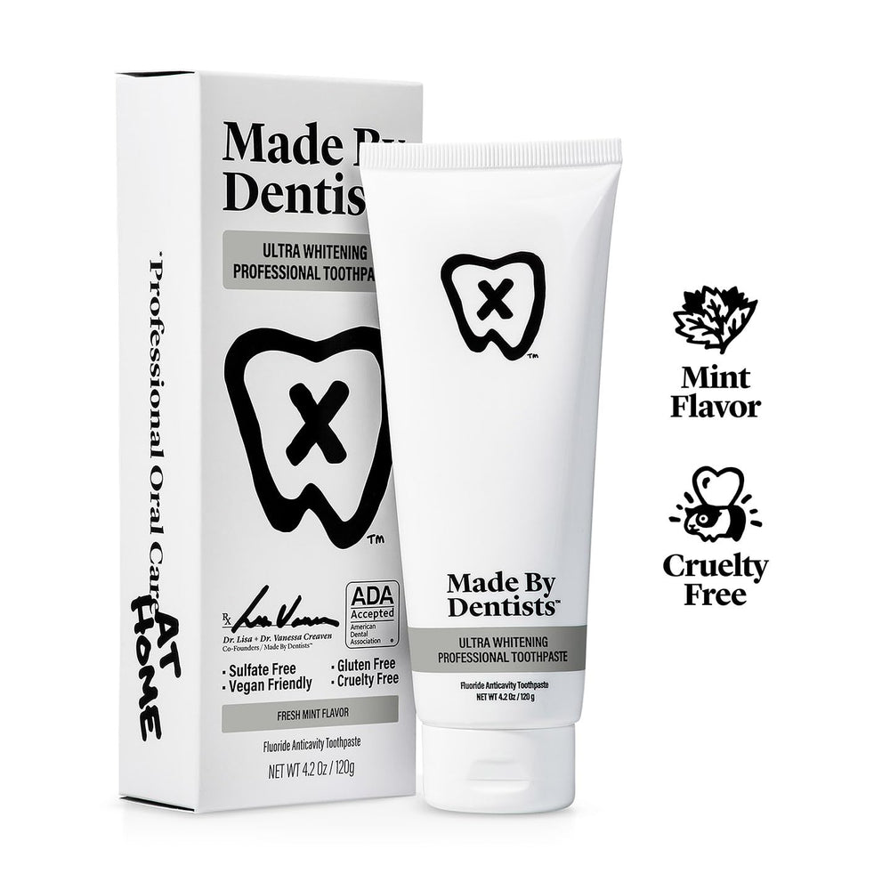 Made by Dentists tubos lado a lado para comparar cantidad del pack