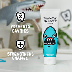 Made by Dentists tubos lado a lado para comparar tamaño del envase y duración