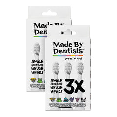 Made By Dentists empaque frontal mostrando 6 cabezales y beneficio de suministro