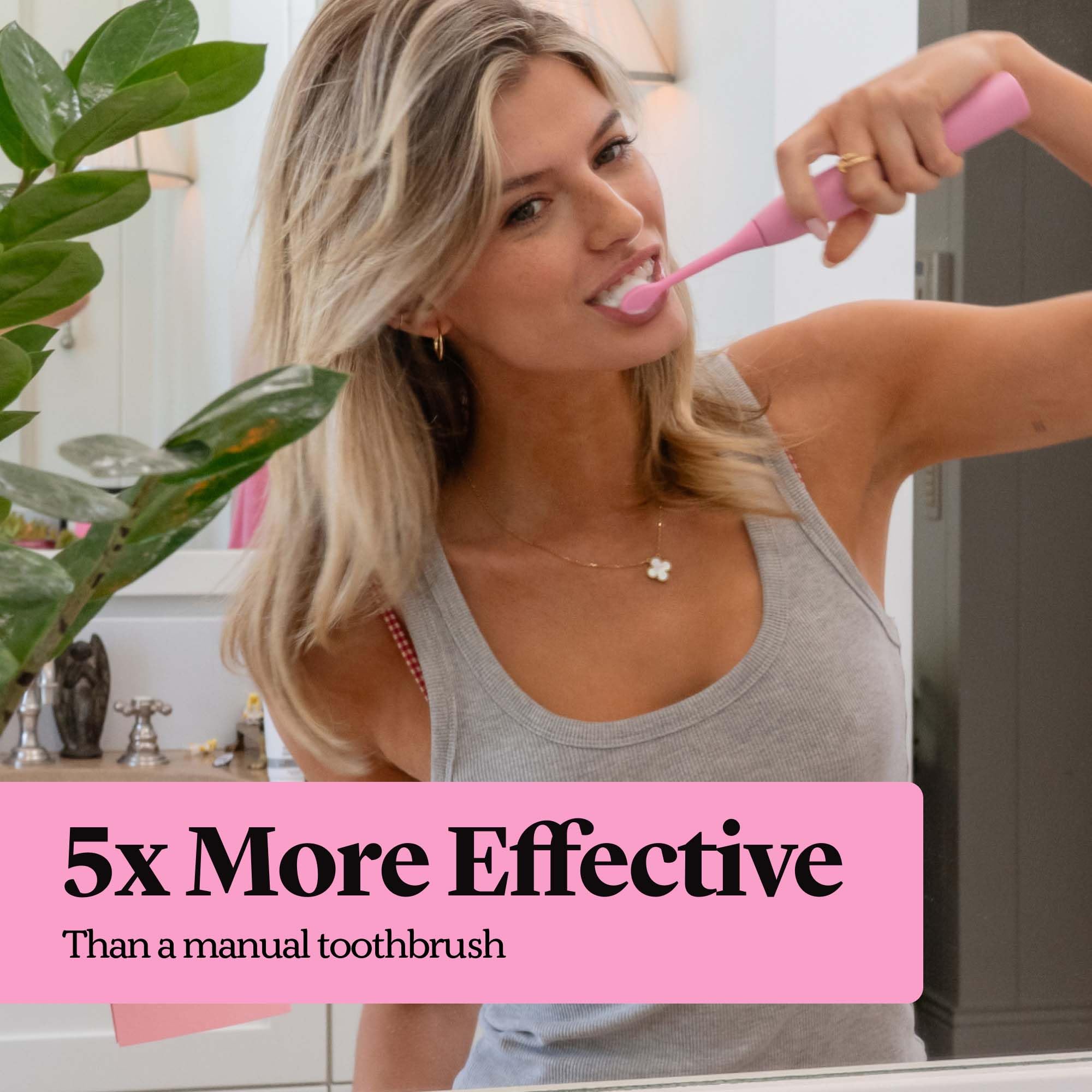 Made by Dentists cepillo PRO‑X en uso junto al lavabo para rutina diaria más eficiente