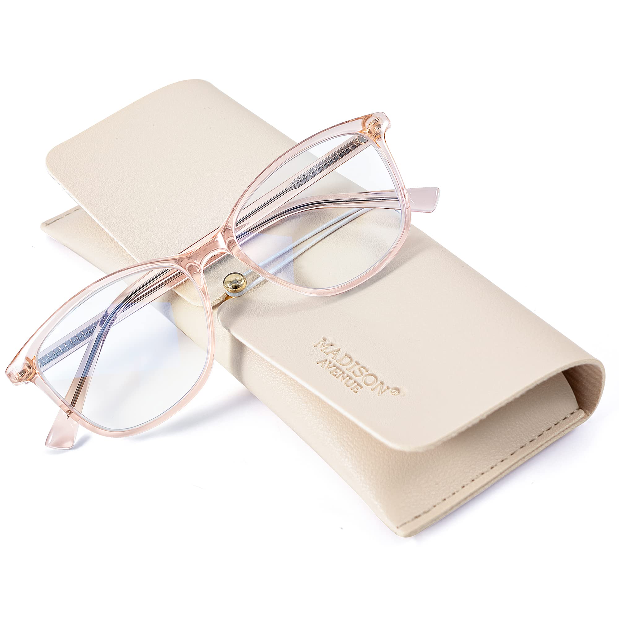 Madison Avenue vista frontal transparente marrón mostrando diseño elegante